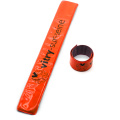 Reflective PVC Slap Band Wholesale Snap PVC Slap Bracelet